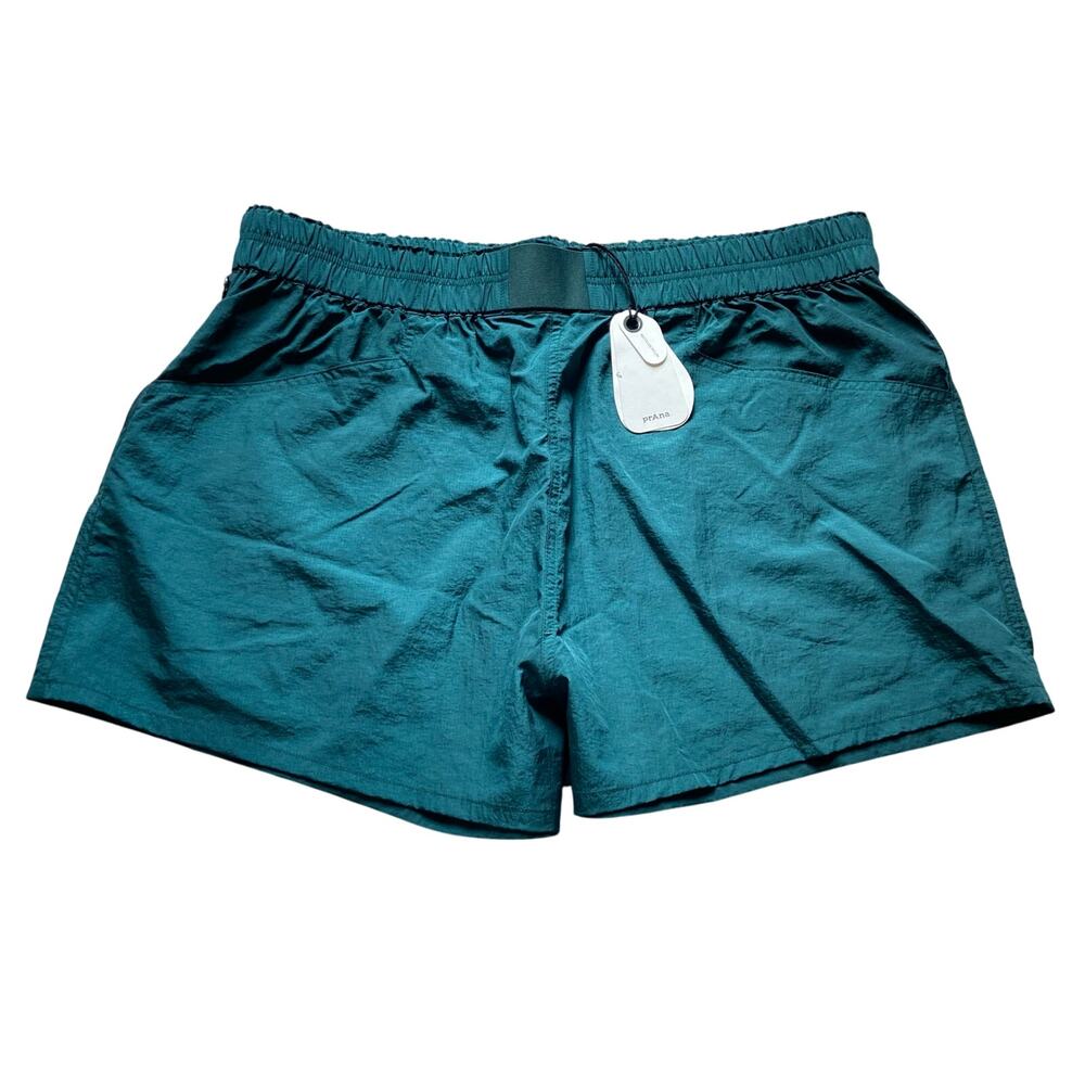 Prana Crossback 2.75" Short Women XL Wilderness Ripstop Elastic Waist Activewear - Picture 3 of 10